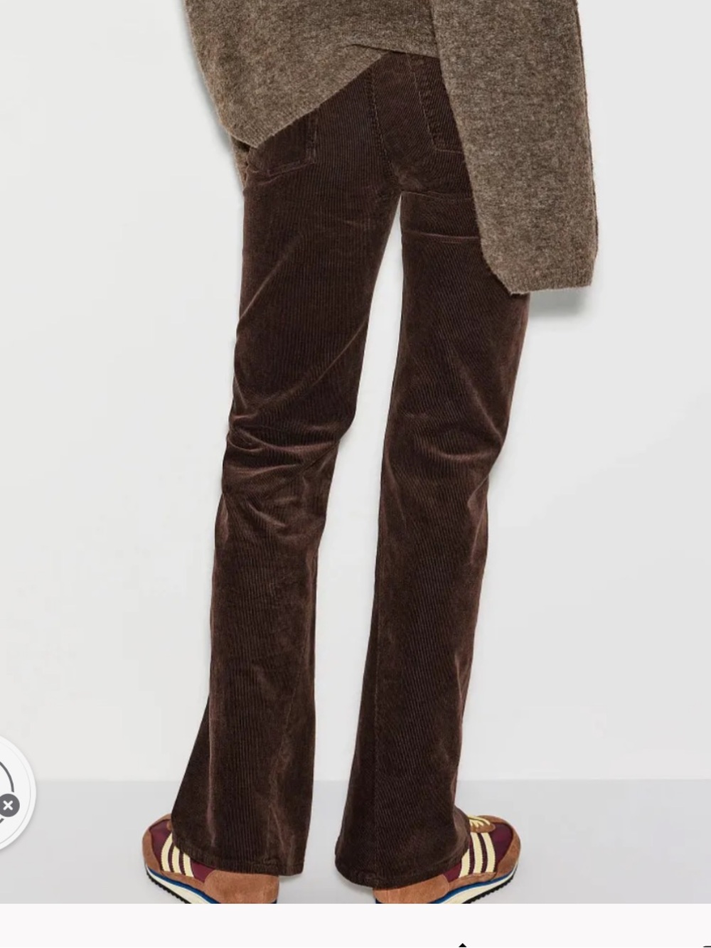 7 for All Mankind DOJO Tailorless Brown Corduroy Jeans - 26 x 32 NWT - Picture 2 of 14